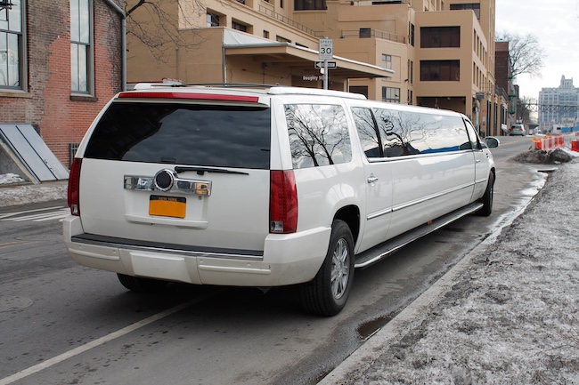 Stretchlimousine in weiß